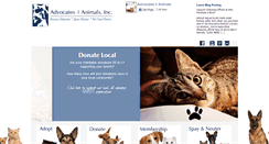 Desktop Screenshot of advocates4animals.com